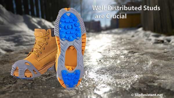 HIGH-PRO ICE CLEAT with Well-Distributed Studs